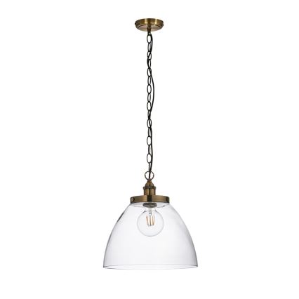 Endon 102926 - Hanglamp aan een ketting HANSEN 1xE27/10W/230V messing
