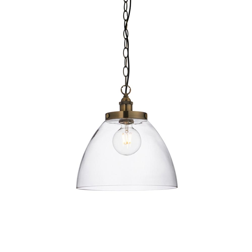 Endon 102926 - Hanglamp aan een ketting HANSEN 1xE27/10W/230V messing