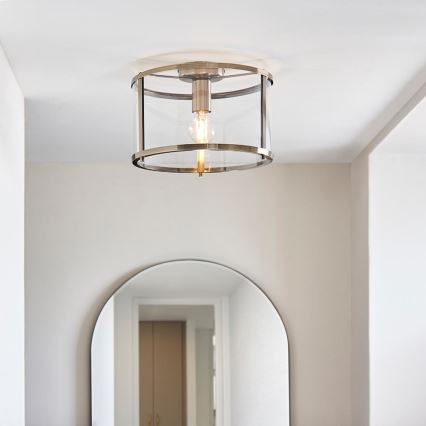 Endon 103112 - Plafondlamp HOPTON 1xE27/10W/230V mat chroom