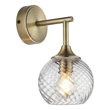 Endon 103173 - Wandlamp ALLEGRA 1xE14/7W/230V messing/doorzichtig