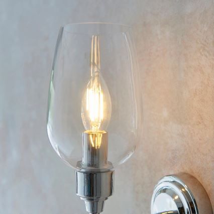 Endon 103316 - Applique murale STOURTON 1xE14/6W/230V chrome brillant
