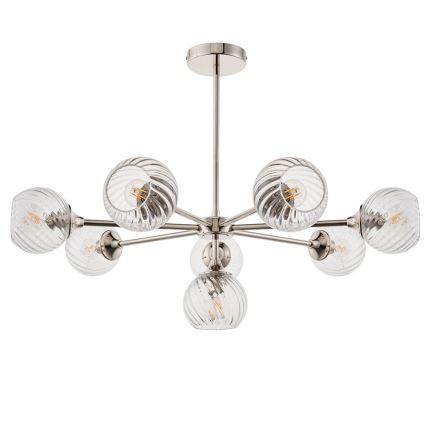 Endon 104051 - Kroonluchter met stang ALLEGRA 8xE14/7W/230V glanzend chroom
