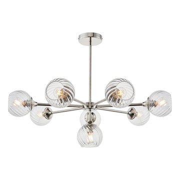 Endon 104051 - Suspension à tige ALLEGRA 8xE14/7W/230V chrome brillant