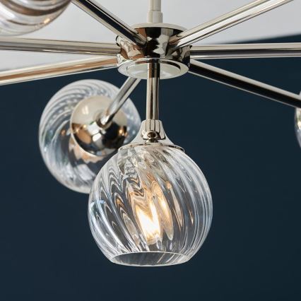 Endon 104051 - Suspension à tige ALLEGRA 8xE14/7W/230V chrome brillant