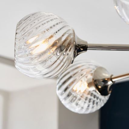 Endon 104051 - Suspension à tige ALLEGRA 8xE14/7W/230V chrome brillant