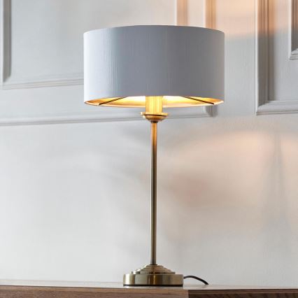 Endon 104054 - Lampe de table HIGHCLERE 1xE14/7W/230V blanc/laiton d. 25 cm