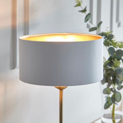 Endon 104054 - Lampe de table HIGHCLERE 1xE14/7W/230V blanc/laiton d. 25 cm