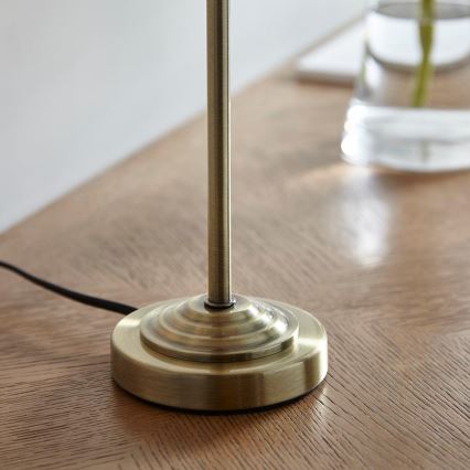 Endon 104054 - Lampe de table HIGHCLERE 1xE14/7W/230V blanc/laiton d. 25 cm