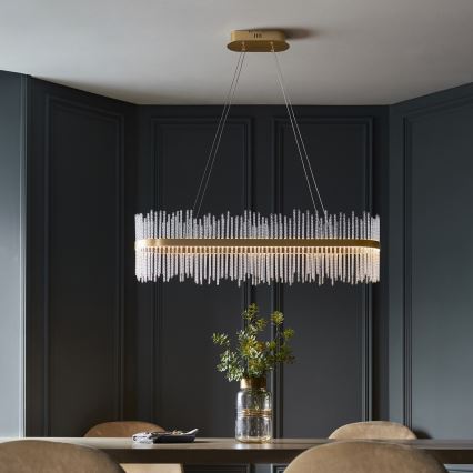 Endon 104082 - Dimbare LED-pendellamp aan kabel ADRIEL LED/47W/230V 3000K goud/helder