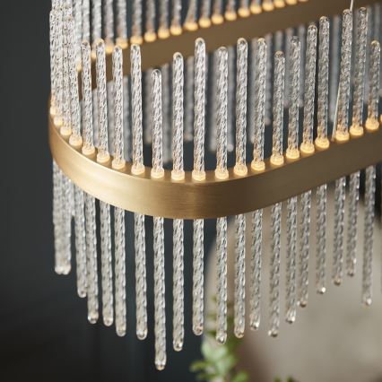 Endon 104082 - Dimbare LED-pendellamp aan kabel ADRIEL LED/47W/230V 3000K goud/helder