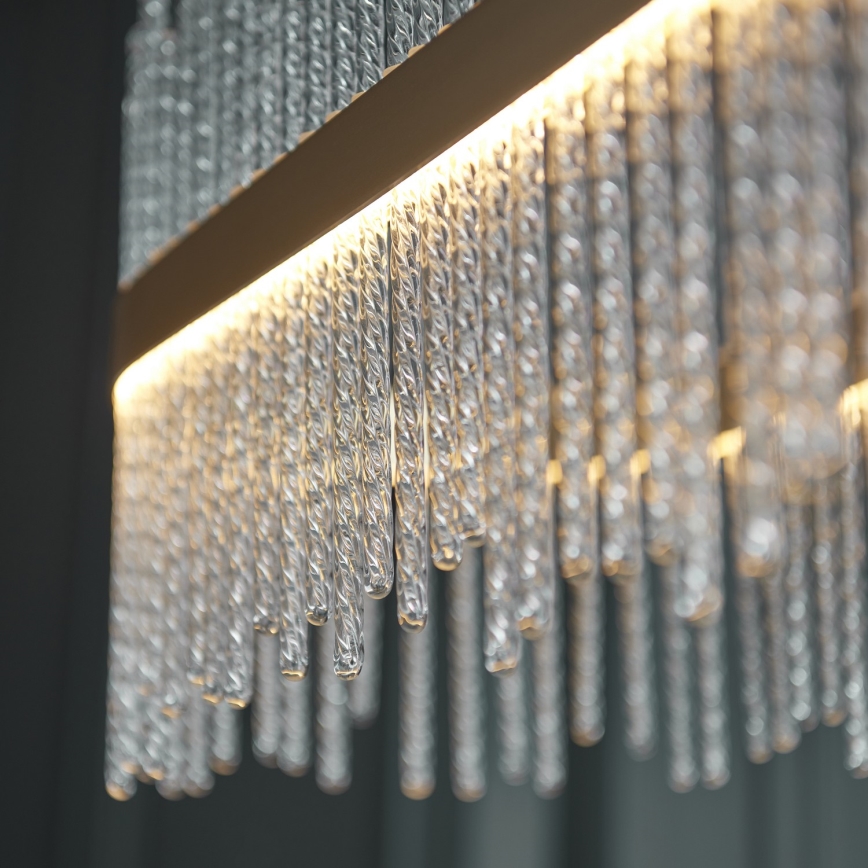 Endon 104082 - Dimbare LED-pendellamp aan kabel ADRIEL LED/47W/230V 3000K goud/helder