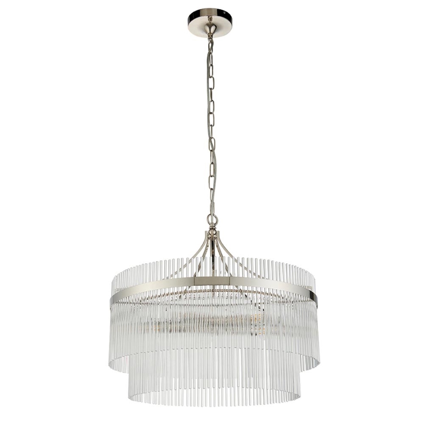 Endon 104112 - Lustre à chaîne MARIETTA 5xE14/7W/230V chrome brillant/transparent