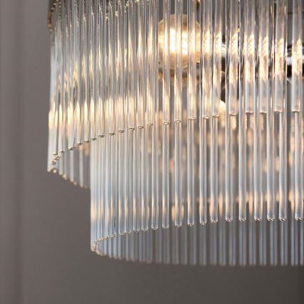 Endon 104112 - Lustre à chaîne MARIETTA 5xE14/7W/230V chrome brillant/transparent