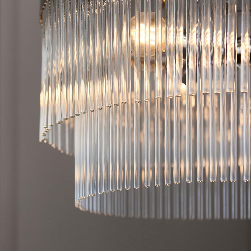 Endon 104112 - Lustre à chaîne MARIETTA 5xE14/7W/230V chrome brillant/transparent