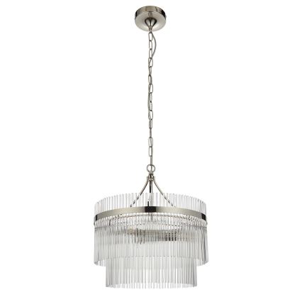 Endon 104113 - Kroonluchter aan ketting MARIETTA 3xE14/7W/230V glanzend chroom