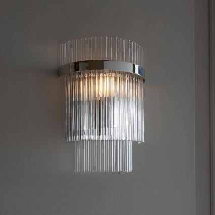 Endon 104114 - Wandlamp MARIETTA 1xE14/6W/230V glanzend chroom/doorzichtig