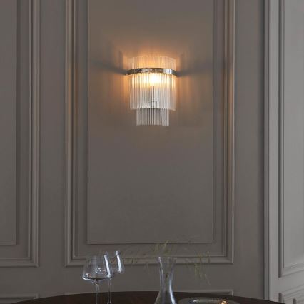 Endon 104114 - Wandlamp MARIETTA 1xE14/6W/230V glanzend chroom/doorzichtig