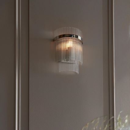 Endon 104114 - Wandlamp MARIETTA 1xE14/6W/230V glanzend chroom/doorzichtig