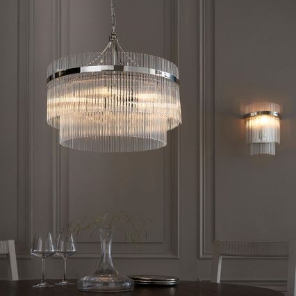 Endon 104114 - Wandlamp MARIETTA 1xE14/6W/230V glanzend chroom/doorzichtig