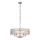 Endon 104467 - Hanglamp aan een ketting CLIFTON 5xE14/6W/230V glanzend chroom/doorzichtig diameter 50,5 cm