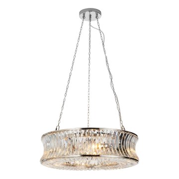 Endon 104528 - Kroonluchter aan ketting 6xE14/6W/230V glanzend chroom