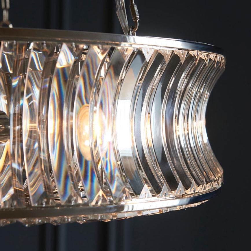 Endon 104528 - Kroonluchter aan ketting 6xE14/6W/230V glanzend chroom