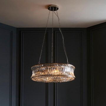 Endon 104528 - Suspension à chaîne 6xE14/6W/230V, finition chromée brillante