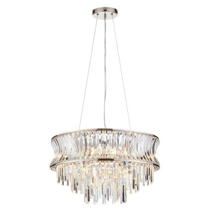 Endon 104530 - Kroonluchter met ketting 9xE14/6W/230V glanzend chroom