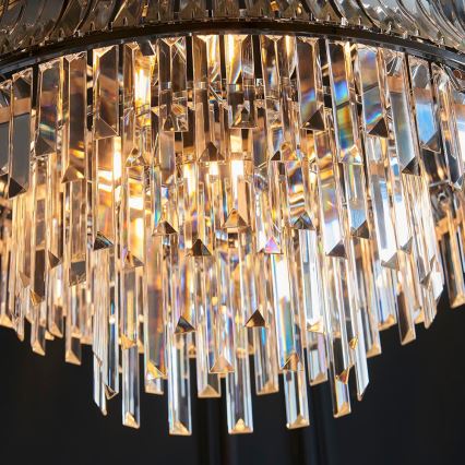 Endon 104530 - Kroonluchter met ketting 9xE14/6W/230V glanzend chroom