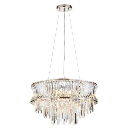 Endon 104530 - Lustre suspendu sur chaîne 9xE14/6W/230V chrome brillant
