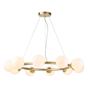 Endon 106008 - Hanglamp OTIS met kabel 10xG9/3W/230V goudkleurig