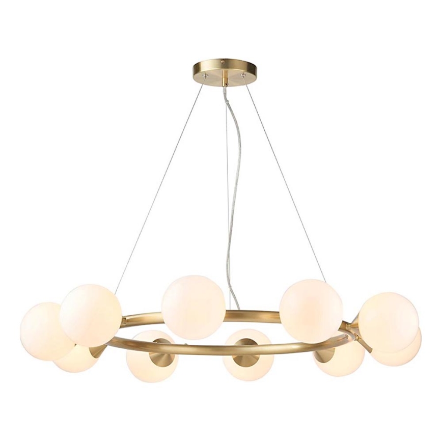 Endon 106008 - Hanglamp OTIS met kabel 10xG9/3W/230V goudkleurig