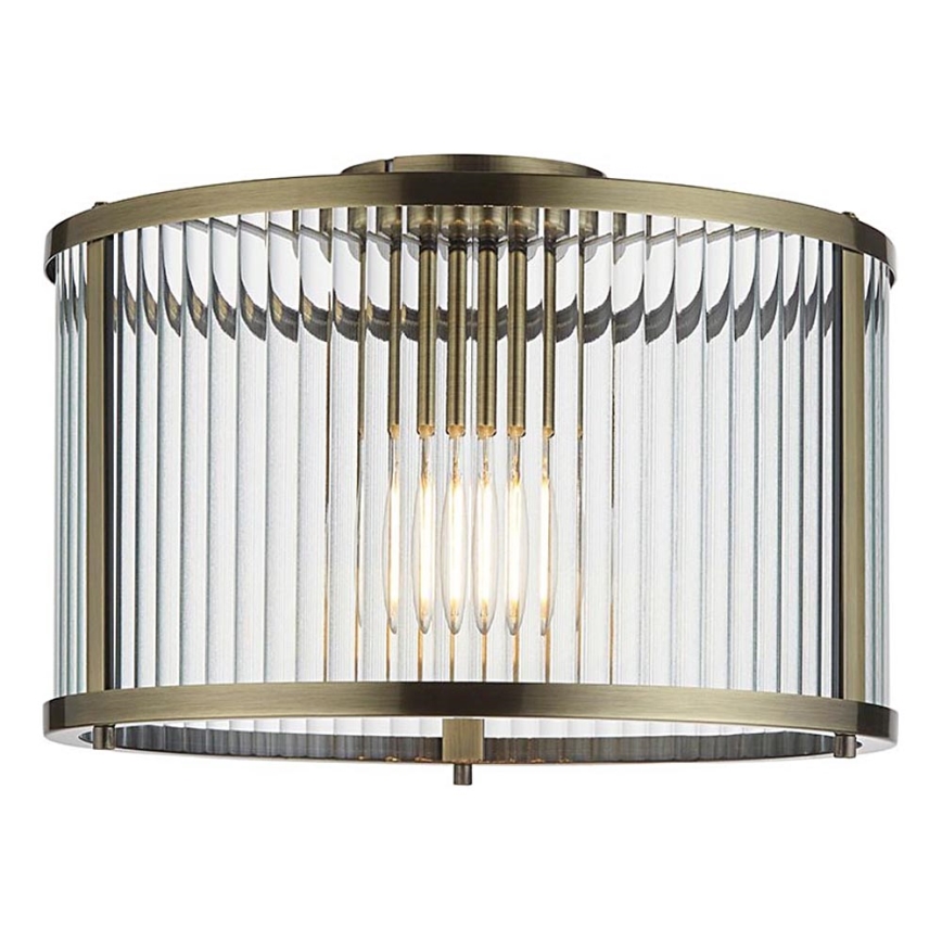 Endon 106265 - Plafondlamp RIDGETON 1xE27/10W/230V messing