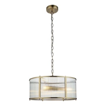 Endon 106282 - Kroonluchter met ketting RIDGETON 3xE14/6W/230V messing