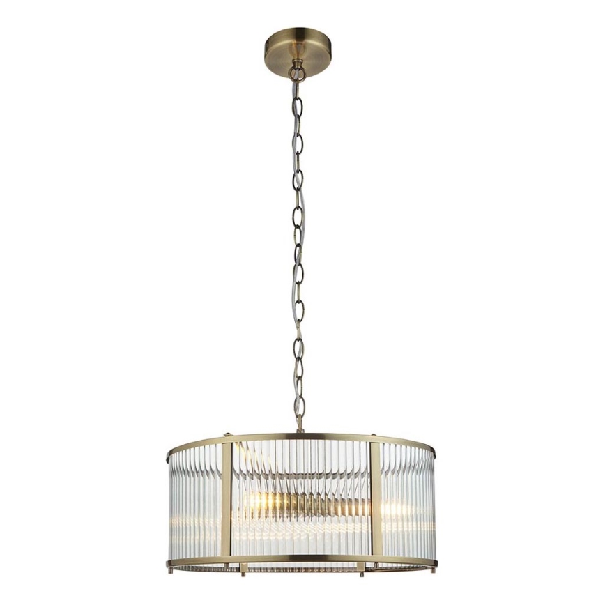 Endon 106282 - Kroonluchter met ketting RIDGETON 3xE14/6W/230V messing