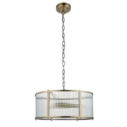 Endon 106282 - Kroonluchter met ketting RIDGETON 3xE14/6W/230V messing
