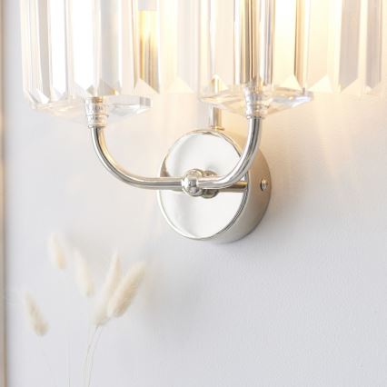 Endon 106448 - Wandlamp CHESTERFIELD 2xE14/6W/230V glanzend chroom