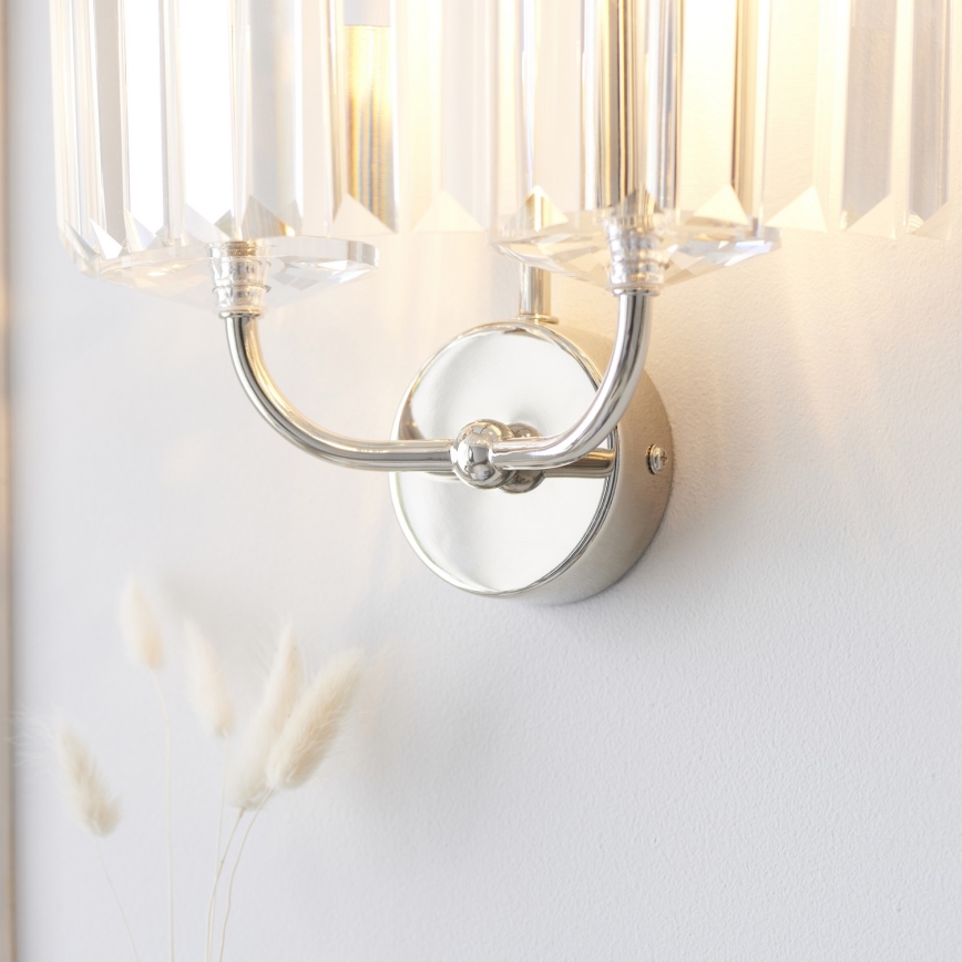 Endon 106448 - Wandlamp CHESTERFIELD 2xE14/6W/230V glanzend chroom