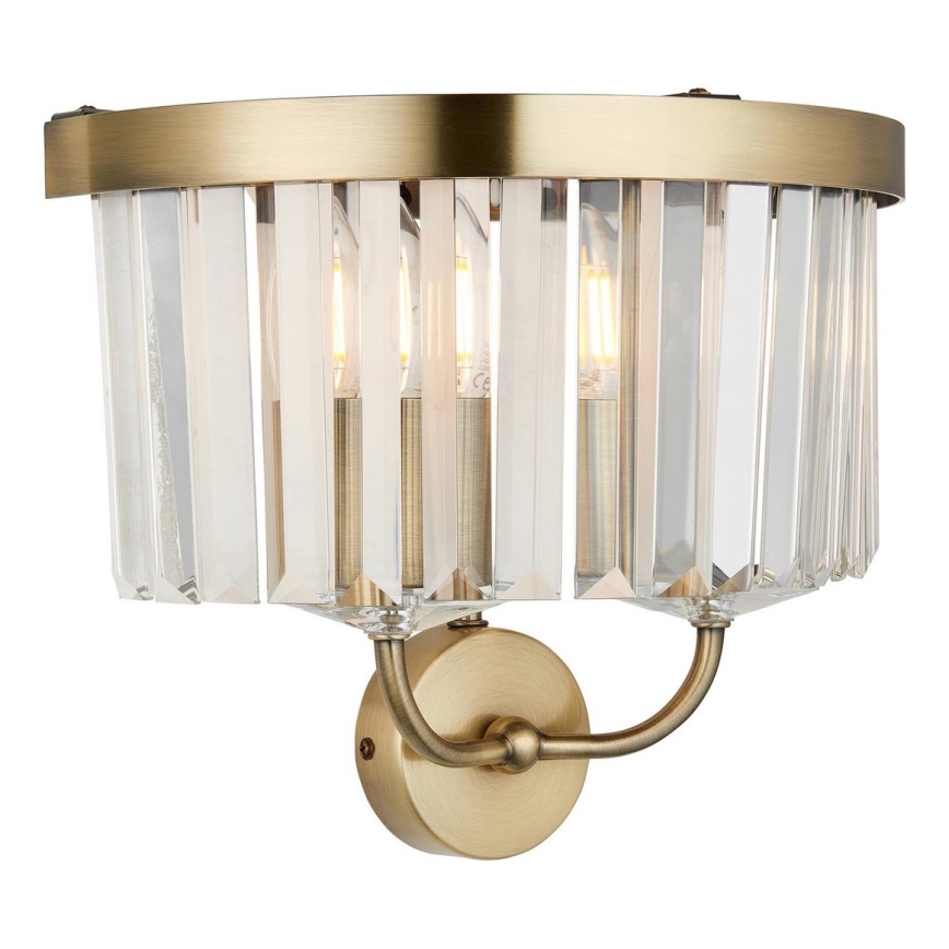 Endon 106450 - Wandlamp CHESTERFIELD 2xE14/6W/230V messing