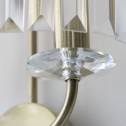Endon 106450 - Wandlamp CHESTERFIELD 2xE14/6W/230V messing