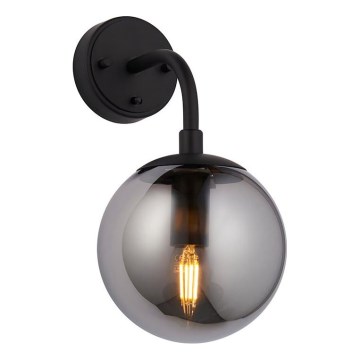 Endon 106664 - Applique murale ONTARIO 1xE14/7W/230V noir/fumé