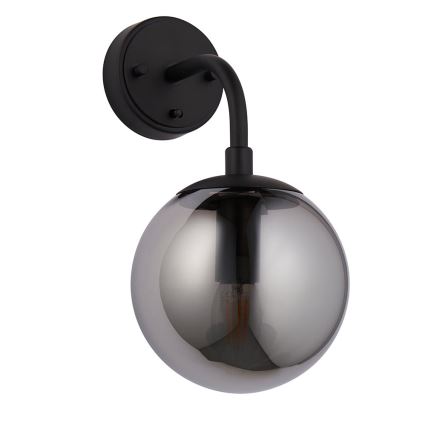 Endon 106664 - Applique murale ONTARIO 1xE14/7W/230V noir/fumé
