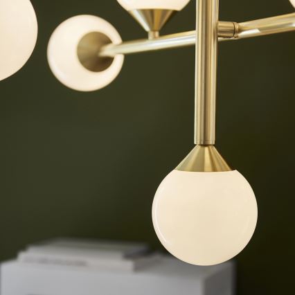 Endon 106754 - Lustre sur tige OTIS 10xG9/5W/230V doré