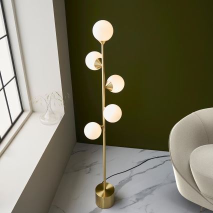 Endon 106756 - Lampadaire OTIS 5xG9/3W/230V doré