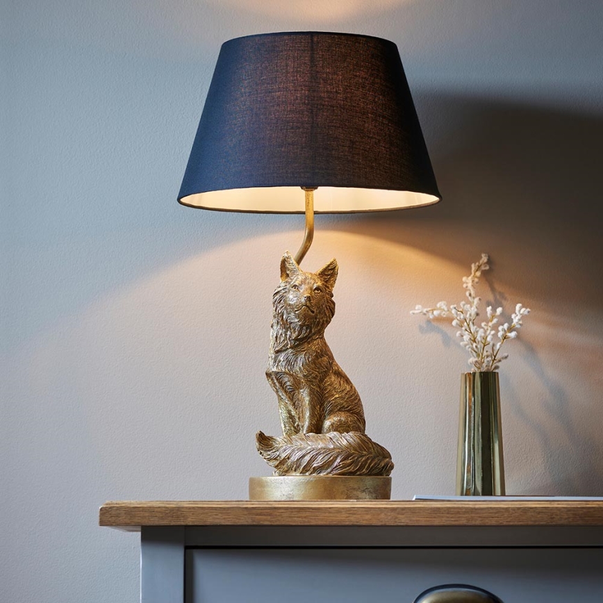 Endon 106796 - Lampe de table FOX 1xE14/6W/230V noir/laiton