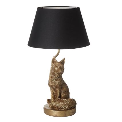 Endon 106796 - Lampe de table FOX 1xE14/6W/230V noir/laiton
