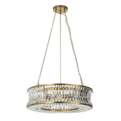 Endon 106811 - Gouden kroonluchter aan ketting 6xE14/6W/230V