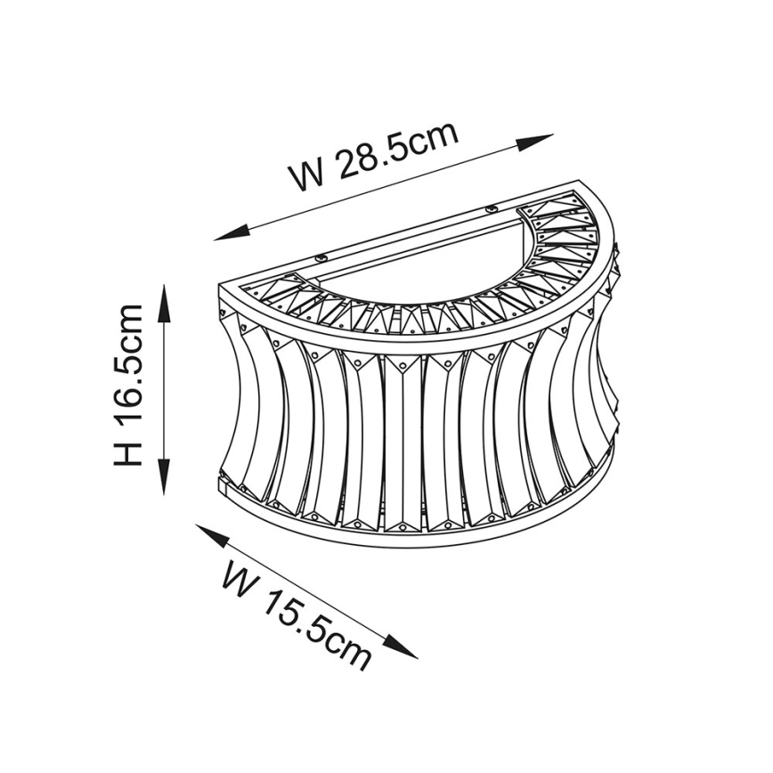 Endon 106812 - Applique murale 2xE14/7W/230V dorée