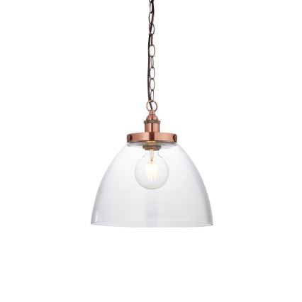 Endon 106895 - Koperen hanglamp aan ketting HANSEN 1xE27/10W/230V