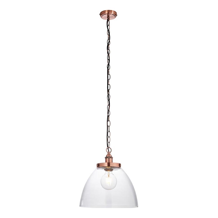 Endon 106895 - Suspension à chaîne HANSEN 1xE27/10W/230V cuivrée
